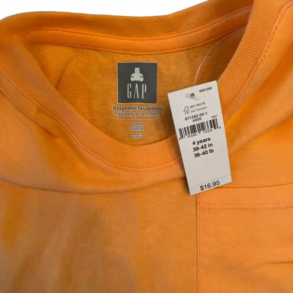Gap NWT Organic Boxy Pocket Tee. Size 4T